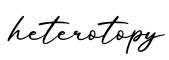 单词heterotopy书写