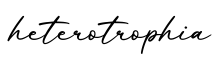 单词heterotrophia书写