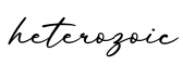 单词heterozoic书写