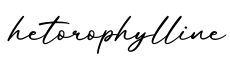 单词hetorophylline书写