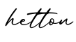 单词hetton书写