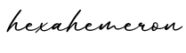 单词hexahemeron书写
