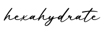 单词hexahydrate书写