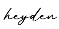 单词heyden书写