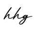单词hhg书写