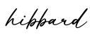 单词hibbard书写