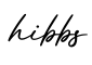 单词hibbs书写