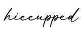 单词hiccupped书写