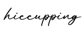 单词hiccupping书写
