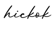 单词hickok书写