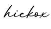 单词hickox书写