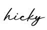 单词hicky书写