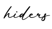 单词hiders书写