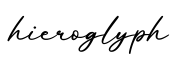 单词hieroglyph书写
