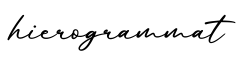 单词hierogrammat书写