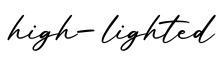 单词high-lighted书写