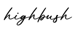 单词highbush书写