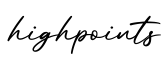 单词highpoints书写