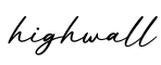 单词highwall书写