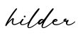 单词hilder书写