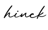 单词hinck书写