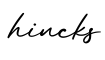 单词hincks书写