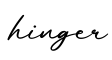 单词hinger书写