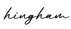 单词hingham书写