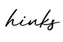 单词hinks书写