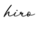 单词hiro书写