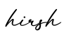 单词hirsh书写