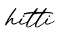 单词hitti书写