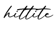 单词hittite书写