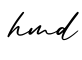 单词hmd书写