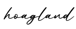 单词hoagland书写