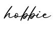 单词hobbie书写