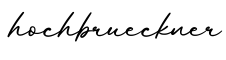 单词hochbrueckner书写