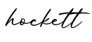 单词hockett书写