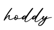 单词hoddy书写
