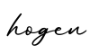 单词hogen书写