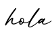 单词hola书写