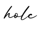 单词holc书写