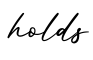单词holds书写