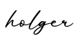 单词holger书写