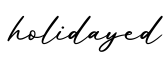 单词holidayed书写