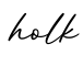 单词holk书写