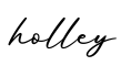 单词holley书写