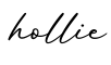 单词hollie书写