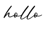 单词hollo书写