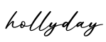 单词hollyday书写